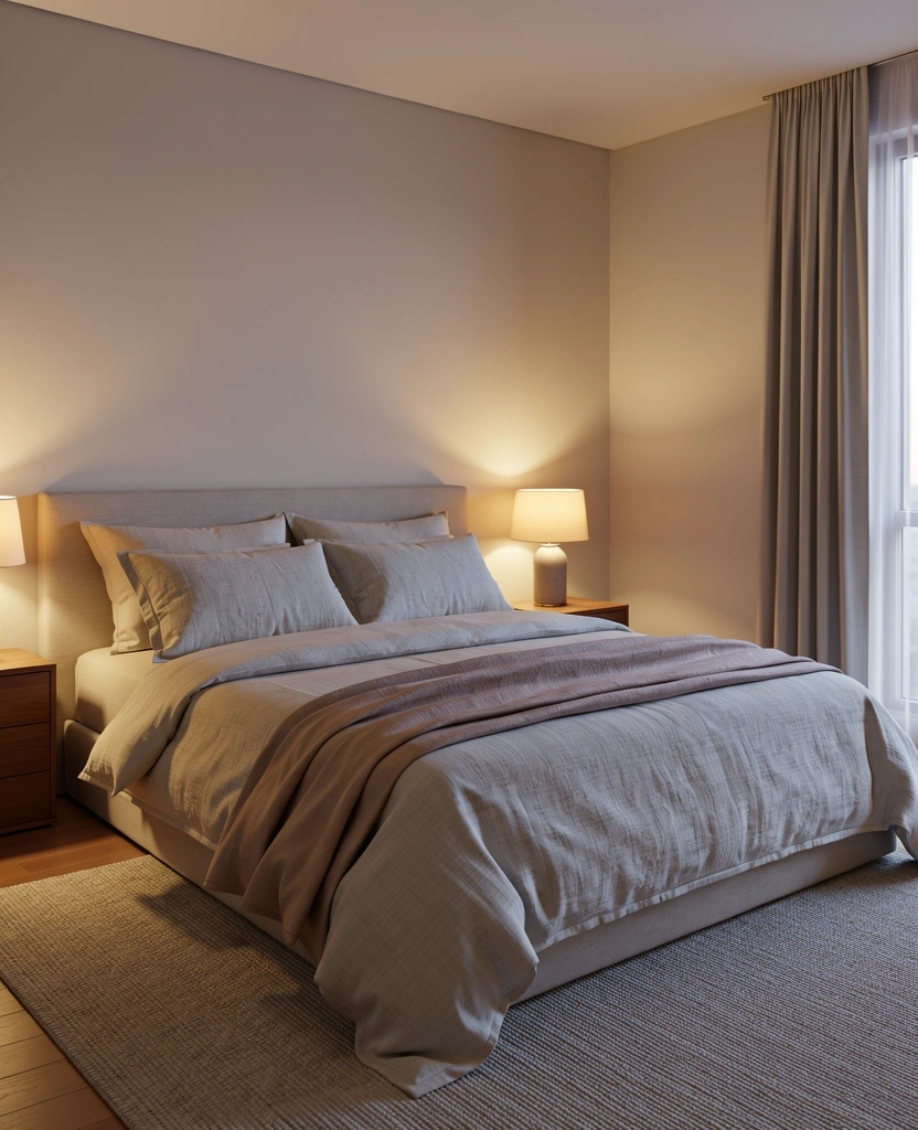 Erholsames Schlafzimmer Ambiente